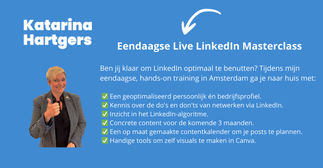 Eendaagse live LinkedIn Masterclass